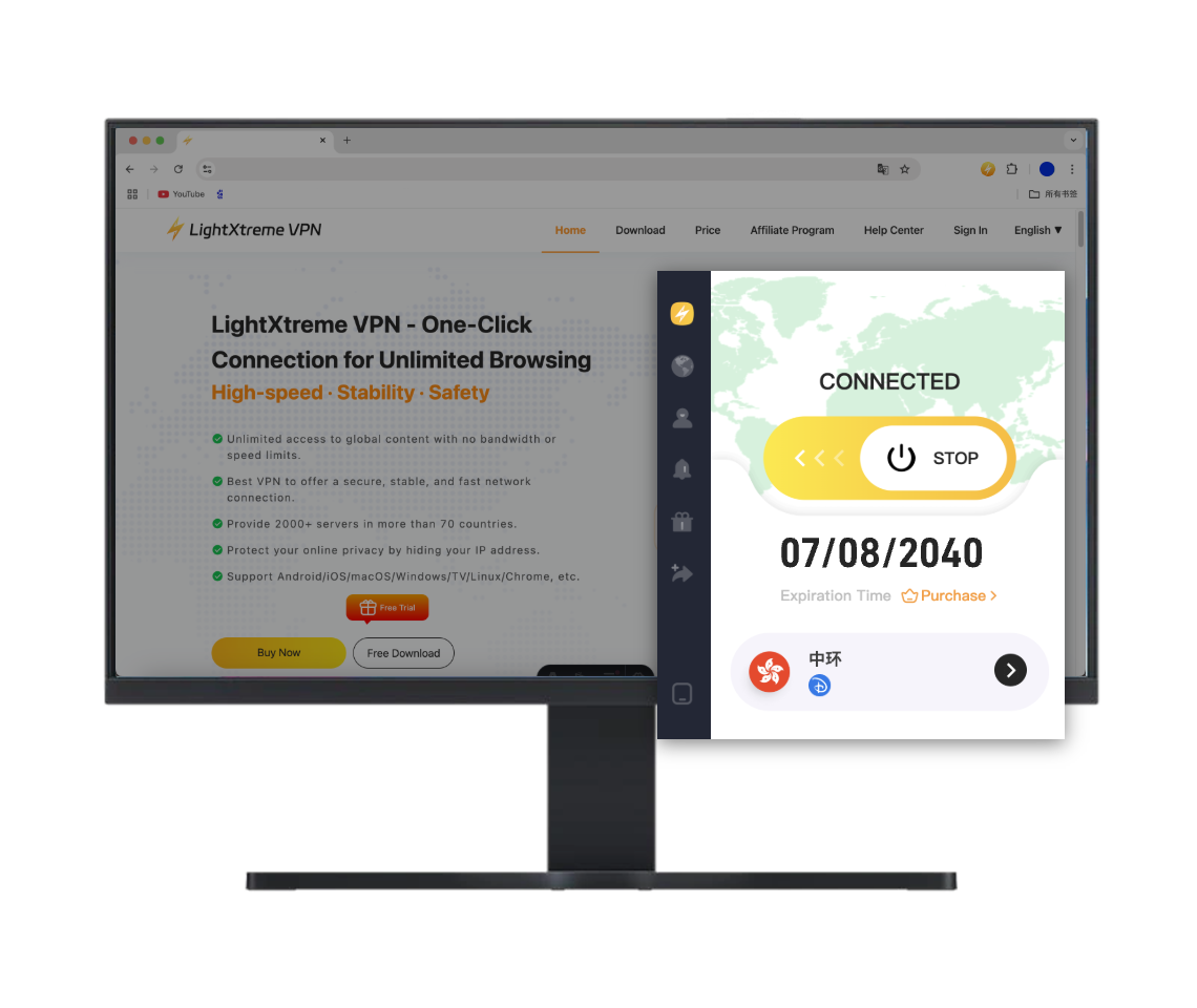Chrome 客户端界面示意图